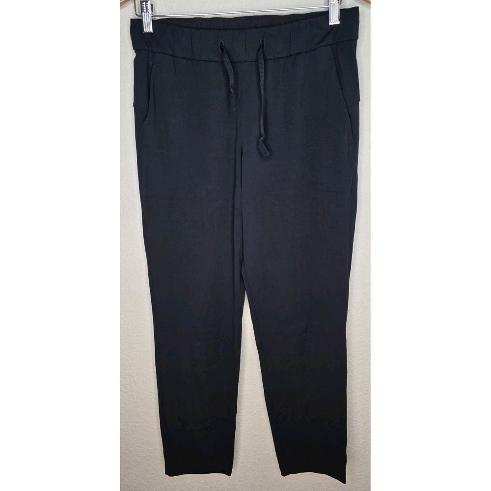 Lululelemon 6x27 On the Fly 7/8 Pant Sweatpants Black Yoga Casual Slacks Jogger